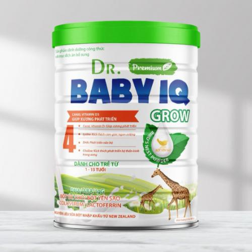 Sữa Bột Dr.Baby IQ Grow 4 Lon 900gr (1-15 Tuổi)